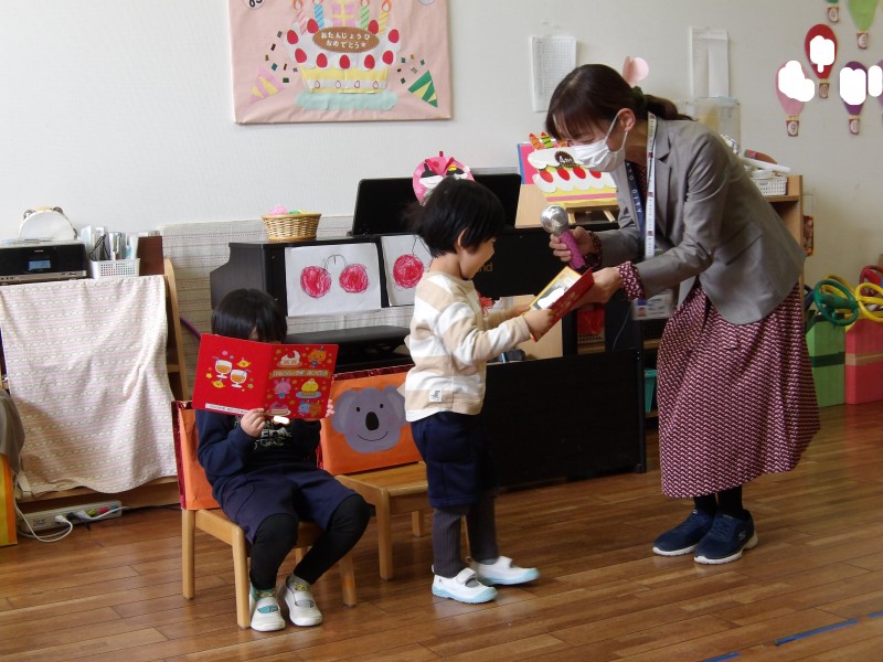 3歳児誕生会 園長先生